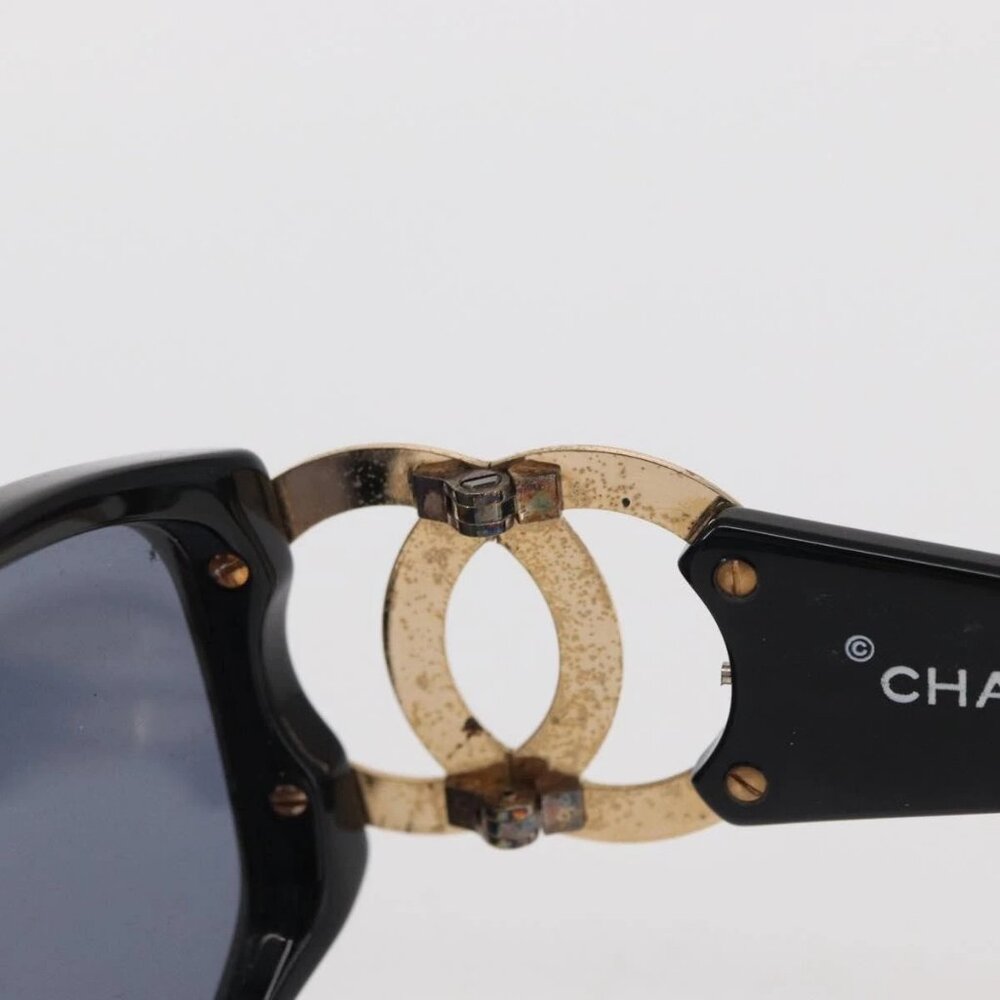CHANEL Sunglasses plastic Black CC Auth BA9021 - Picture 9 of 14